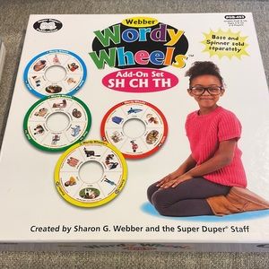 Wordy wheels add on set SH/CH/TH new speech therapy materials